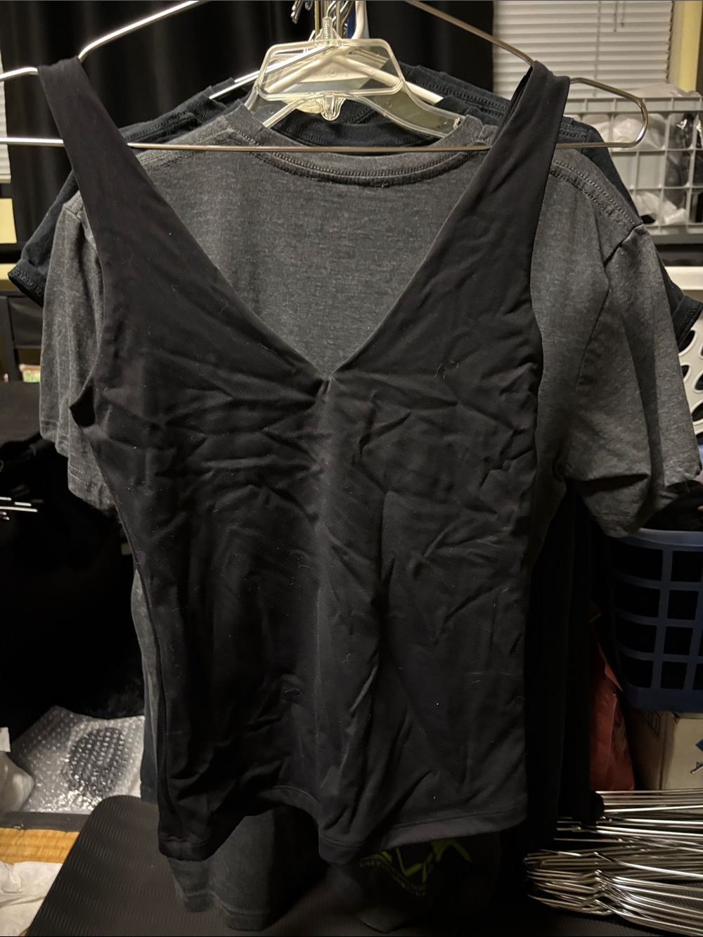 Black V-Neck Women's Tank Top - Classic Essential